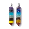 Chakra Gemstone Pointed Big Pendants G-C110-12P-1