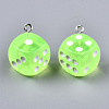 Transparent Epoxy Resin Pendants X-CRES-N025-12A-A06-3