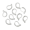 Tarnish Resistant 304 Stainless Steel Leverback Earring Findings X-STAS-S028-07-4