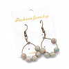 Natural Aqua Terra Jasper Dangle Earrings EJEW-S202-011B-2