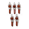 Natural Red Jasper  Dowsing Pendulums G-C095-01P-08-2