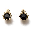 Brass Micro Pave Cubic Zirconia Charms ZIRC-I051-03G-04-1