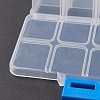 (Defective Closeout Sale: Scratch Mark) Plastic Bead Storage Containers CON-XCP0007-15-3