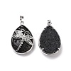 Natural Lava Rock Pendants G-G900-01P-24-2