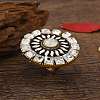 Bohemian Vintage Ethnic Alloy Rhinestone Finger Rings QX0525-1-1