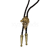 Wolf Head Laria Necklace for Men Women NJEW-WH0011-09AB-2