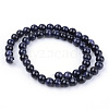 Synthetic Blue Goldstone Beads Strands X-G-Q462-4mm-28-2