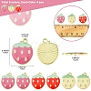 12Pcs 3 Colors Light Gold Plated Alloy Enamel Pendants FIND-FS0002-82-5