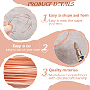 BENECREAT 5 Rolls 4 Style Bare Copper Craft Wire CWIR-BC0001-43B-4