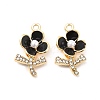 Alloy Rhinestone Enamel Pendants ENAM-K020-02A-2