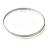 304 Stainless Steel Plain Bangles BJEW-L664-024E-P-01-2