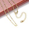 Ion Plating(IP) 304 Stainless Steel Necklaces NJEW-E080-14G-3