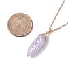 Resin Leaf Pendant Necklaces NJEW-JN04914-3