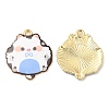 Alloy Enamel Pendants FIND-C037-14G-04-1