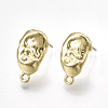 Alloy Stud Earring Findings PALLOY-T065-36-1