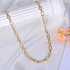 Imitation Pearl Sun & Oval Boho Link Chain Necklaces JN1131A-5