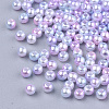 Rainbow ABS Plastic Imitation Pearl Beads LS-OACR-Q174-5mm-01-2