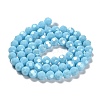 Electroplate Opaque Glass Beads Strands EGLA-A035-P8mm-A08-2