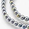 Electroplate Non-magnetic Synthetic Hematite Beads G-I200-02-4mm-3