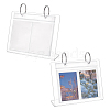 3 Inch Acrylic Desk Calendar Storage Photo Albums Stands AJEW-WH0819-011A-1