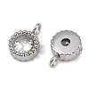 304 Stainless Steel Micro Pave Cubic Zirconia Charms STAS-K302-01D-P-2