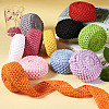 2 Rolls 2 Sizes Polyester Elastic Ribbon EW-TA0001-02B-9