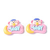 Opaque Resin Cabochons LS-CRES-P023-01C-1
