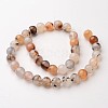 Natural Dendritic Agate Beads Strands X-G-D845-04-8mm-2