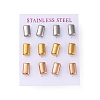 304 Stainless Steel Stud Earrings EJEW-C099-21M-1