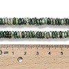 Natural Green Spot Jasper Beads Strands G-Q159-B35-01-5