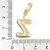 Brass Micro Pave Clear Cubic Zirconia Pendants KK-M289-01Z-G-3