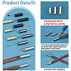   24 Set 12 Styles Alloy Cord End FIND-PH0010-36-4