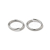 Tarnish Resistant 304 Stainless Steel Open Jump Rings X-STAS-J013-10x1mm-01-3