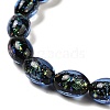 Handmade Dichroic Foil Glass Beads Strands DICH-U001-12B-3