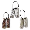 2Pcs Natural Mexican Agate Pendants G-B105-01H-1