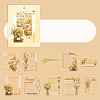 20 Sheets Paper PET Stickers Dreamy Flower Shadow Series PW-WG1A115-01-1