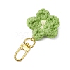 Handmade Cotton Knitting Flower Pendant Decorations HJEW-JM02700-4