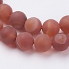 Natural Striped Agate/Banded Agate Bead Strands G-J376-12F-8mm-3