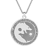 Stainless Steel Pendant Necklace PW-WGA5B89-02-1