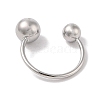 304 Stainless Steel Round Cuff Rings for Women RJEW-G315-09A-P-3