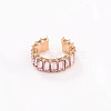 Alloy Rhinestone Cuff Earrings for Women WGFB2B6-06-1