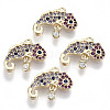 Brass Micro Pave Cubic Zirconia Pendants KK-R112-064-NF-1