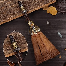 Natural Obsidian Witch Altar Broom PW-WG44167-04