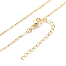 Brass Cable Chains Necklace for Women NJEW-P265-08G