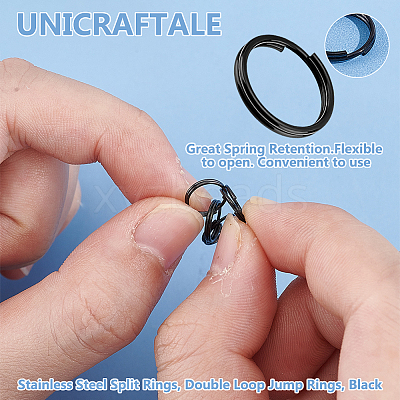120Pcs Stainless Steel Split Rings FIND-UN0016-68-1