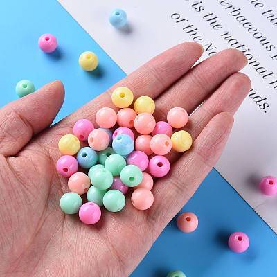 Opaque Acrylic Beads MACR-S370-C10mm-M1-1