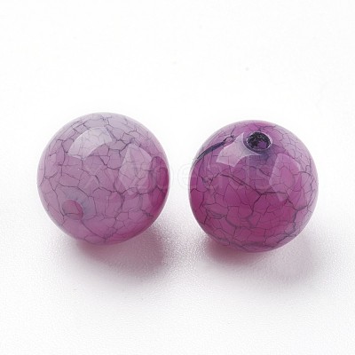 Crackle Acrylic Beads MACR-E025-20H-12mm-1