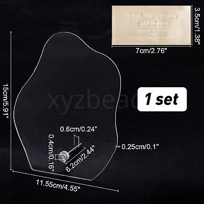 Acrylic Nail Art Displays ODIS-WH0007-56-1