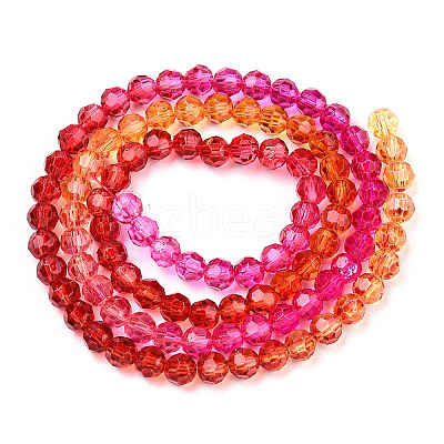 Transparent Glass Beads Strands X-GLAA-E036-07K-1