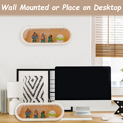 Plastic Wall-Mounted Action Figures Display Cases ODIS-WH0331-05B-1
